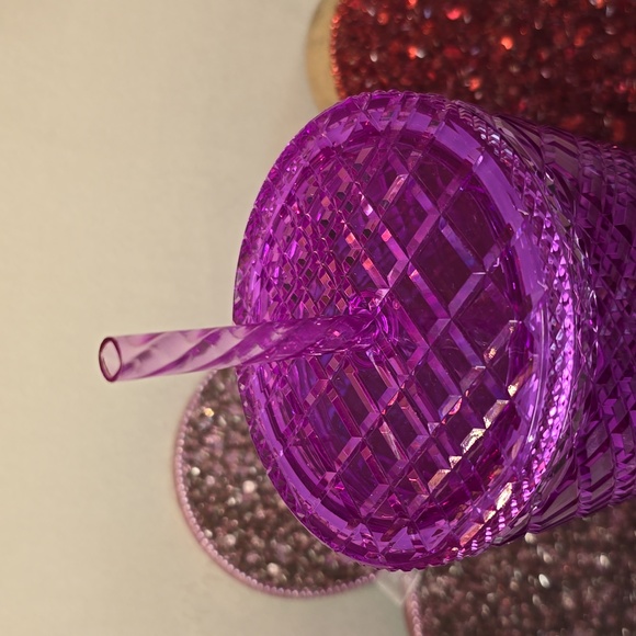 Starbuck 💖💜NWOT💜💖 Beautiful Purply Pink Iridescent Gemstone Tumbler!💖💜💖💜 - Picture 7 of 12